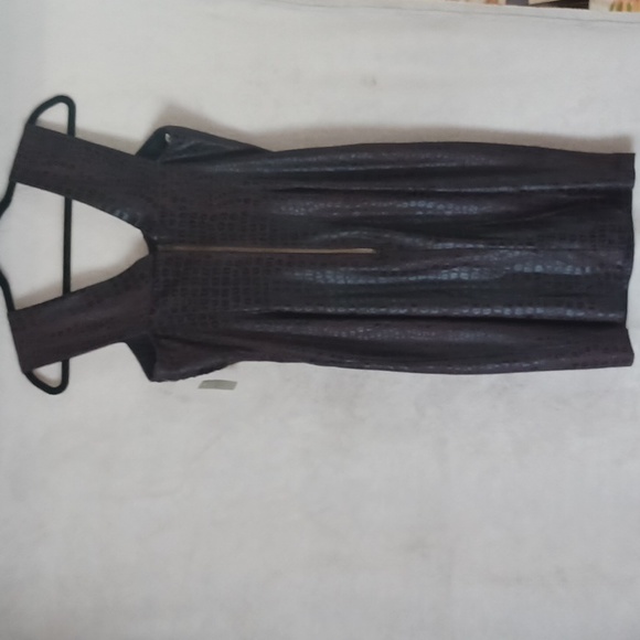 Madison Brown Black Faux Snake Print Sweetheart Dress New With Tag Women Size 6. - Picture 3 of 12